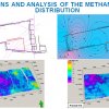 Przykłady modelowania rozkładu metanonośności w pokladzie węgla, przy współpracy z Zakladem Geologii i Geofizyki (PETREL)