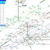Schemat przestrzenny sieci wentylacyjnej kop. „S” w  programie Ventgraph